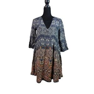 Ecote Urban Outfitters Paisley Shift Boho Women's Dress Size S